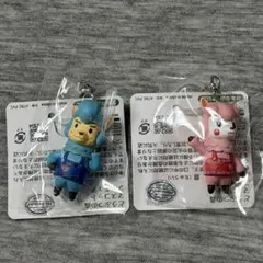 どうぶつの森 マスコットフィギュア キーホルダー 2種セットのサムネイル