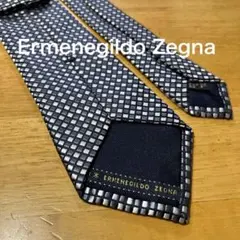 極美品】Ermenegildo Zegna ネイビー×ドット ニットタイ - メルカリ