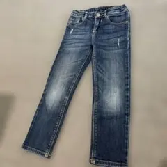 ZARAキッズ　ダークブルーストレートデニムパンツ