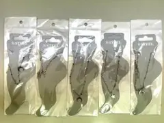星と月モチーフ アンクレット５個セット