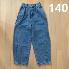 GU girls バレルレッグジーンズjr デニム　140cm