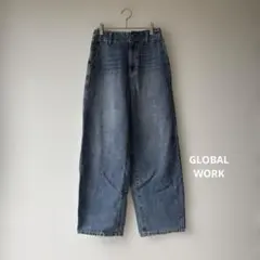グローバルワーク　GOODデニム　バギーパンツ L