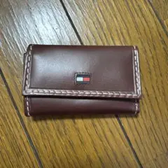 TOMMY HILFIGER ブラウンキーケース グッズ 鍵 茶色 新品 未使用