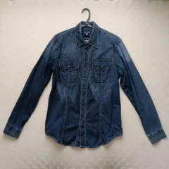 ARMANI JEANS ダークデニム 長袖シャツ L