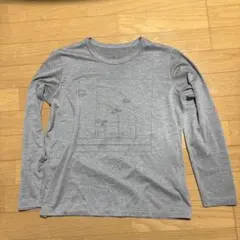 美品THE NORTH FACE グレー 長袖Tシャツ レディースMサイズ