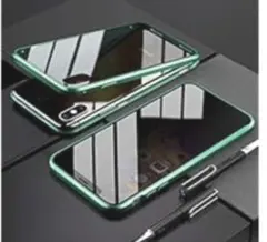 適合 iPhoneX/iPhoneXS 用のガラスケース 両面強化ガラス