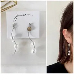 600 シルバー　パール　ハンドメイド　ピアス　イヤリング　入学式　卒業式
