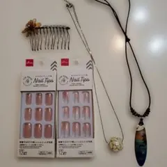 DAISO ネイルチップ ＆ネックレスのサムネイル