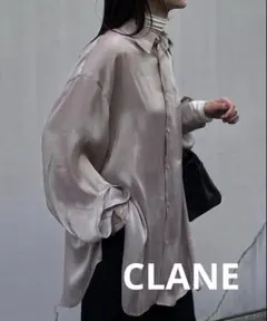 CLANE CHAMBRAY LOOSE SHIRT ベージュ 1のサムネイル