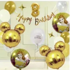 誕生日飾り　プリンセスのバルーンセット 誕生日飾りバルーン