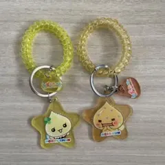 しずくちゃん　スプリングゴムキーホルダー　ハニーちゃん　アセオ君