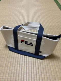 FILA キャンバス トートバッグ ネイビーのサムネイル