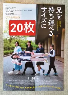 ★20枚 兄を持ち運べるサイズに 映画　フライヤー　チラシ 柴咲コウ 満島ひかり