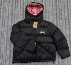 Stussy ブラック ピンク ダウンジャケット M