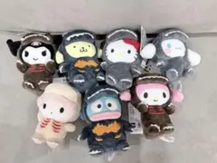 【7点コンプセット】サンリオ ゴジラ マスコット　GODZILLA・SANRIO
