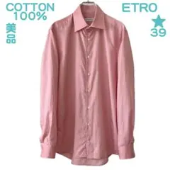 美品 ETRO エトロ シャツ ピンク 39 メンズ