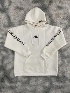 Kappa ホワイト フード付きパーカー