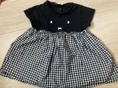 petit main ミッフィー　ワンピース　黒　80