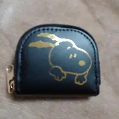 スヌーピー コインケース ブラック