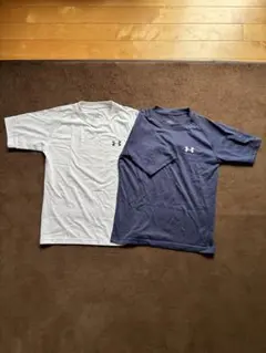 UNDER ARMOUR Tシャツ 2枚セット YSM ホワイト ネイビー