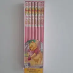 【廃盤】平成レトロ ピンクプーさん 鉛筆2B 1ダース ケース入り当時物 新品のサムネイル