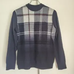 ニューヨーカー ニット セーター 長そで チェック柄