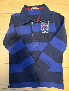 miki HOUSE ストライプポロシャツ 120