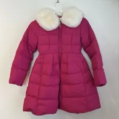 ケイトスペード ピンク 中綿コート 130cm ファー襟付き