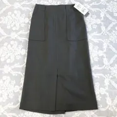新品 グリーンレーベルリラクシング グレー タイトスカート Mのサムネイル