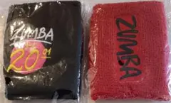 ZUMBA リストバンド2点 セット 黒 赤