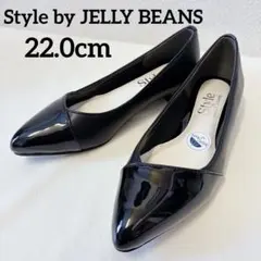 Style by JELLY BEANS ポインテッドトゥパンプス ブラックのサムネイル