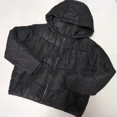 値下げしました　ZARA 黒 フード付き ダウンジャケット