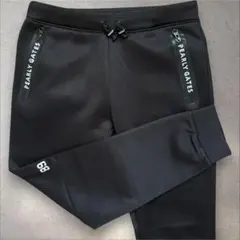 パーリーゲイツ　PGG ジョガーパンツ　S〜M相当　紺　ネイビー　白　ドライ素材 パーリーゲイツ PGG ジョガーパンツ S〜M相当 紺 ネイビー 白 ドライ
