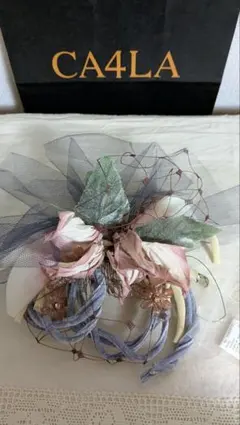 CA4LA 花とリボンのヘッドドレス/ブライダルシリーズ