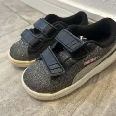 USED⑥PUMA 14cm 黒 グリッター