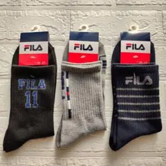 FILA メンズ - 新品 - ソックス 3足組 25〜27