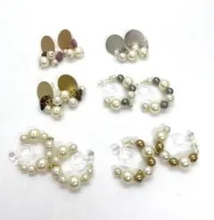 未使用　新品　ノンホールピアス　まとめ売り　6個セット