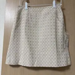 NATURAL BEAUTY BASIC ドット柄 ひざ丈スカート Mのサムネイル