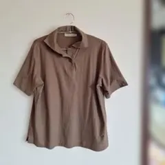 CROCODILE 半袖ポロシャツ ブラウン