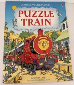 Usborne Puzzle Train 洋書 絵本 知育 英語絵本 しかけ