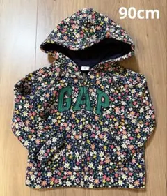 baby GAP 花柄 ロゴジップアップパーカー 90cm（18-24ヶ月）