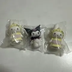 MY MELODY & KUROMI フロッキーガチャガチャフィギュア