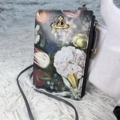 Vivienne Westwood ヴィヴィアン 花柄 カードケース 스트랩