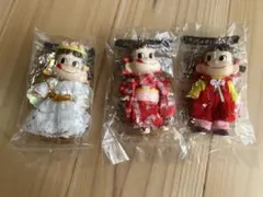 単品売り可！　ペコちゃん 人形 キーホルダー 3種セット