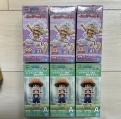 ワンピース ワールドコレクタブルフィギュア ルフィ 6点セット　新品のサムネイル