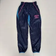 umbro トレーニングパンツ ジャージ ネイビー ピンク M