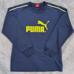140 男の子 Tシャツ 長袖 PUMA 紺色