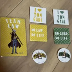 【まとめ売り】ONE PIECE/缶バッチ・カードセット（ロー/ゾロ）