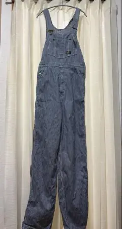 【90s・used】オシュコシュ ヒッコリーオーバーオール ピンストライプ