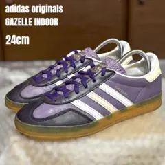adidas GAZELLE INDOOR 24cm IE2956 テラス 紫